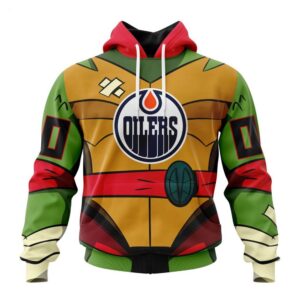 Edmonton Oilers Hoodie Special Teenage Mutant Ninja Turtles Design Hoodie 1