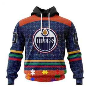 Edmonton Oilers Hoodie Specialized Design With Fearless Aganst Autism Concept Hoodie 1
