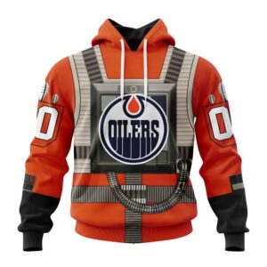 Edmonton Oilers Hoodie Star Wars Rebel Pilot Design Hoodie 1
