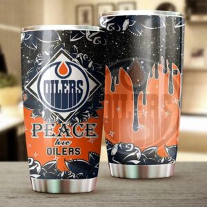 Edmonton Oilers Peace Love Tumbler 2