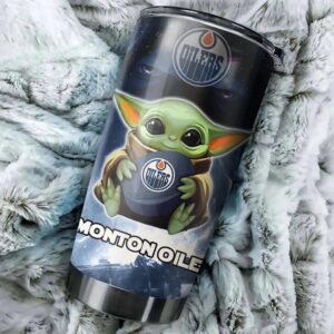Edmonton Oilers Tumbler Baby Yoda 1