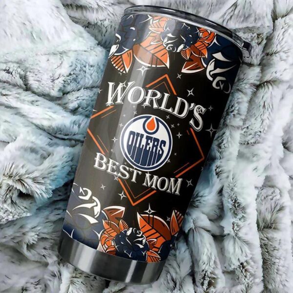 Edmonton Oilers Tumbler Worlds Best Mom