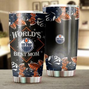 Edmonton Oilers Tumbler Worlds Best Mom 2