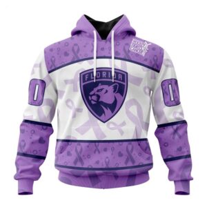 Florida Panthers Hoodie Special Lavender Fight Cancer Hoodie 1 1