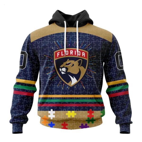 Florida Panthers Hoodie Specialized Design With Fearless Aganst Autism Concept Hoodie