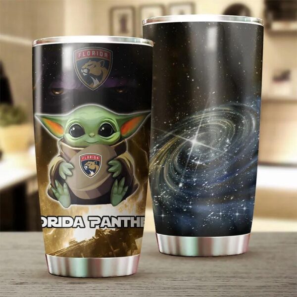 Florida Panthers Show Your Love For Baby Yoda Tumbler Florida Panthers Gift For Fan