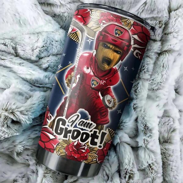 Florida Panthers Tumbler I Am Groot With Fun Quote