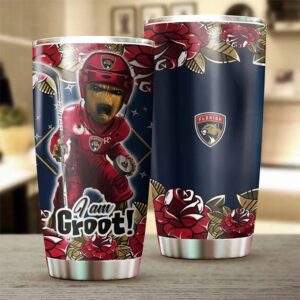 Florida Panthers Tumbler I Am Groot With Fun Quote 2