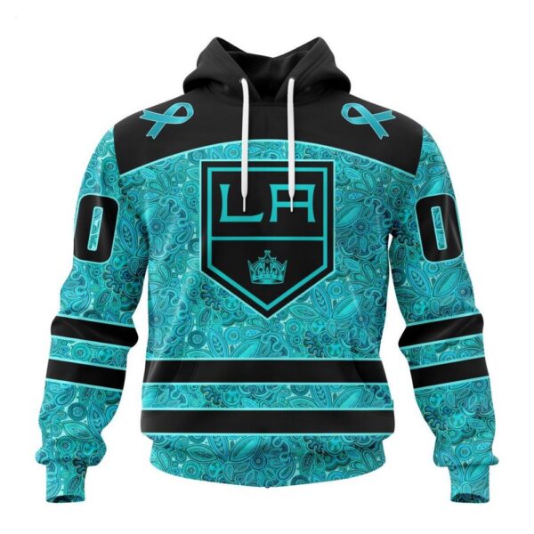 Los Angeles Kings Hoodie Special Design Fight Ovarian Cancer Hoodie