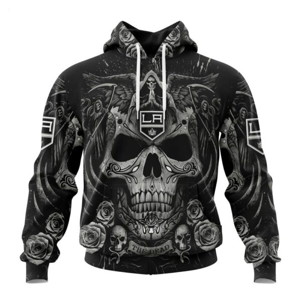 Los Angeles Kings Hoodie Special Design With Skull Art Hoodie