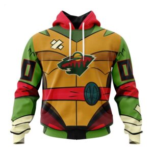 Minnesota Wild Hoodie Special Teenage Mutant Ninja Turtles Design Hoodie 1