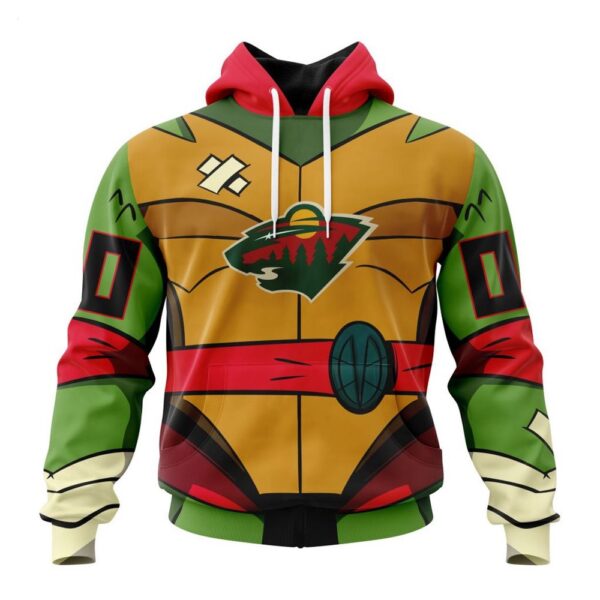 Minnesota Wild Hoodie Special Teenage Mutant Ninja Turtles Design Hoodie