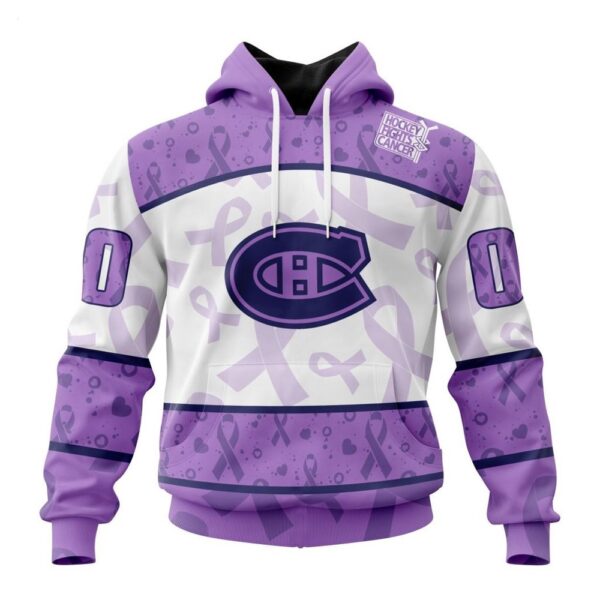 Montreal Canadiens Hoodie Special Lavender – Fight Cancer Hoodie