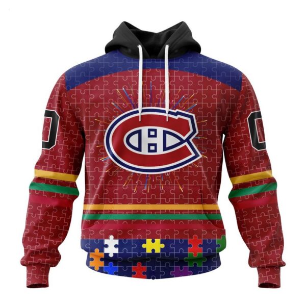 Montreal Canadiens Hoodie Specialized Design With Fearless Aganst Autism Concept Hoodie