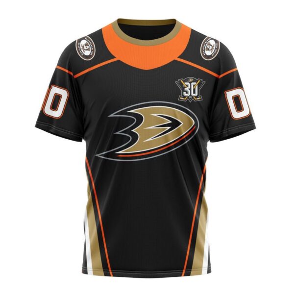 NHL Anaheim Ducks 2024 Personalized Home With 30th Anniversary Logo T-Shirt