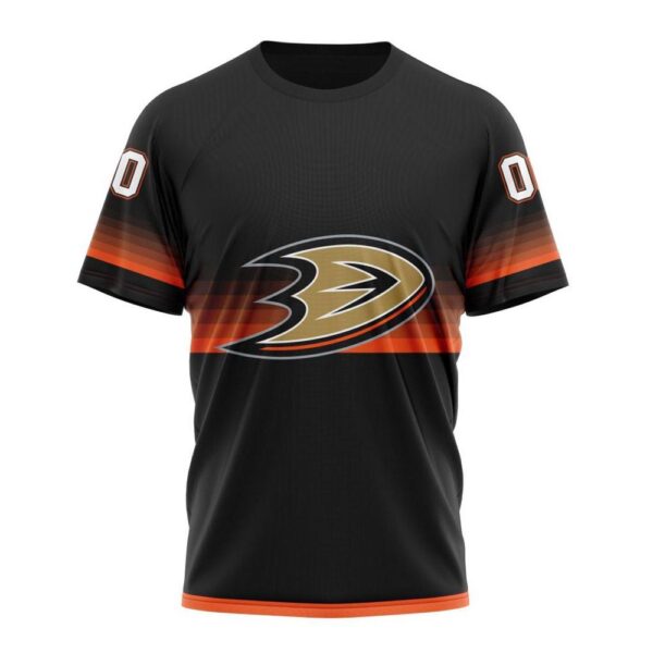 NHL Anaheim Ducks 3D T-Shirt Special Black And Gradient Design Hoodie