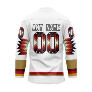 NHL Anaheim Ducks Hockey Jersey Special Design With Native Pattern Custom Jersey 2