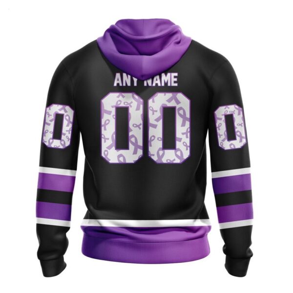 NHL Anaheim Ducks Hoodie Special Black Hockey Fights Cancer Kits Hoodie