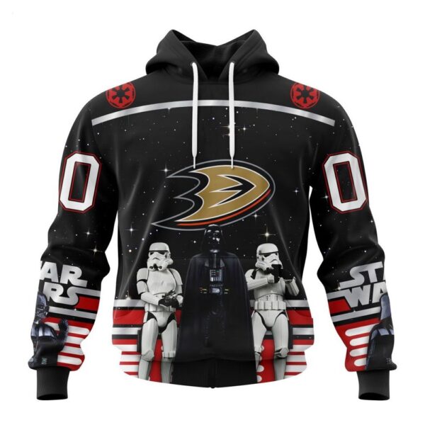 NHL Anaheim Ducks Hoodie Special Star Wars Design May The 4th Be With You Hoodie