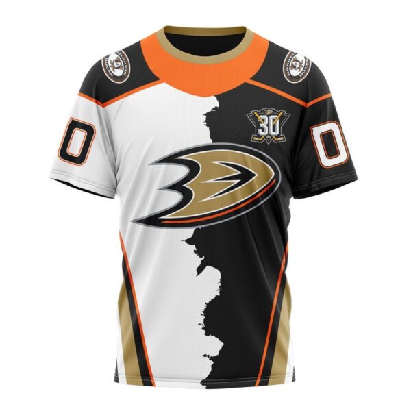 NHL Anaheim Ducks Personalize 2024 Home Mix Away T-Shirt