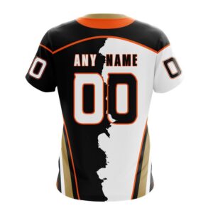 NHL Anaheim Ducks Personalize 2024 Home Mix Away T Shirt 2