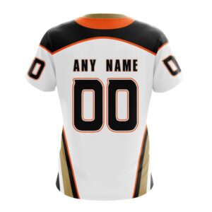 NHL Anaheim Ducks Personalized 2024 Away With 30th Anniversary Logo T Shirt 2