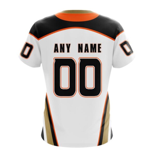 NHL Anaheim Ducks Personalized 2024 Away With 30th Anniversary Logo T-Shirt