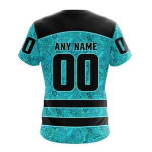 NHL Anaheim Ducks T Shirt Special Design Fight Ovarian Cancer 3D T Shirt 2