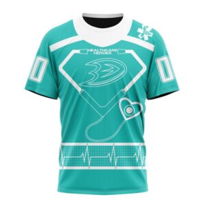 NHL Anaheim Ducks T Shirt Special Design Honoring Healthcare Heroes T Shirt 1