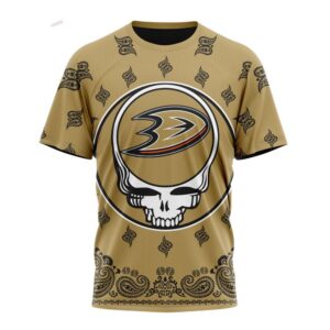 NHL Anaheim Ducks T Shirt Special Grateful Dead Design 3D T Shirt 1