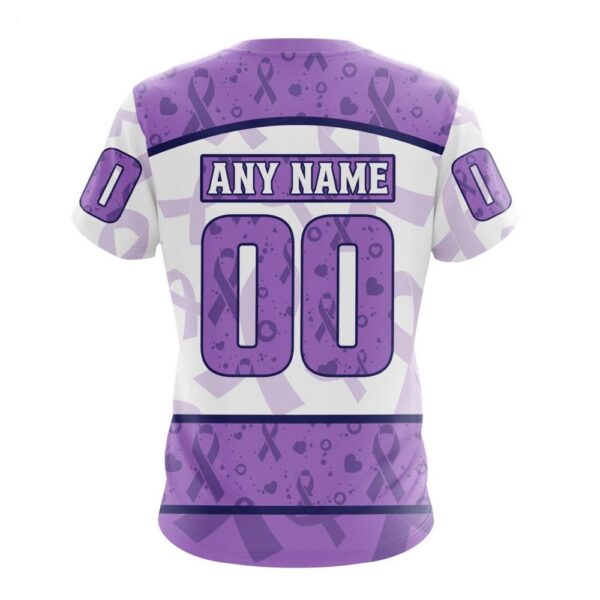 NHL Anaheim Ducks T-Shirt Special Lavender – Fight Cancer T-Shirt