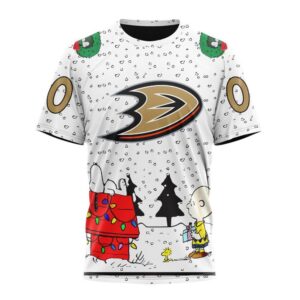 NHL Anaheim Ducks T Shirt Special Peanuts Design 3D T Shirt 1