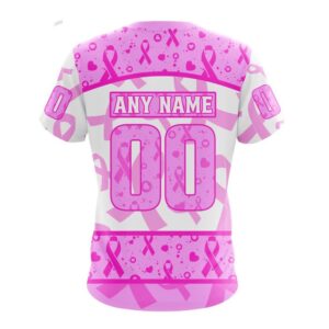 NHL Anaheim Ducks T Shirt Special Pink October Breast Cancer Awareness Month 3D T Shirt 2