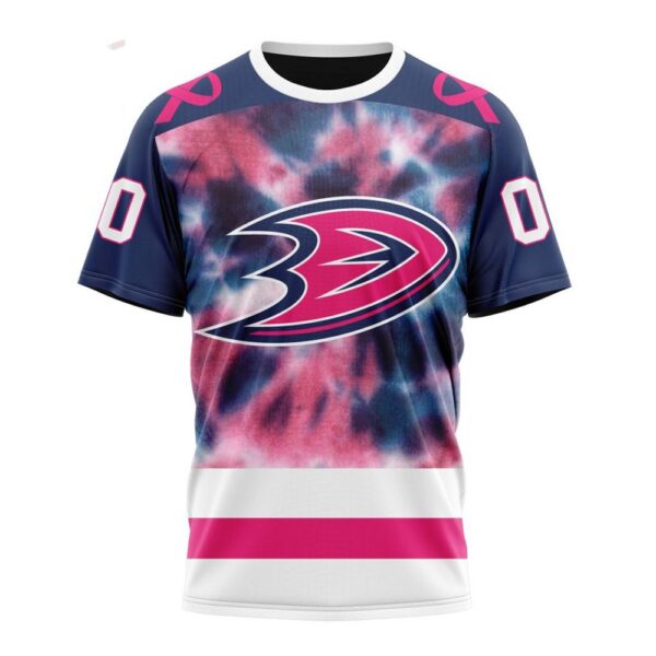 NHL Anaheim Ducks T-Shirt Special Pink October Fight Breast Cancer 3D T-Shirt