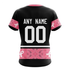 NHL Anaheim Ducks T Shirt Specialized Design In Classic Style With Paisley! WE WEAR PINK BREAST CANCER T Shirt 2