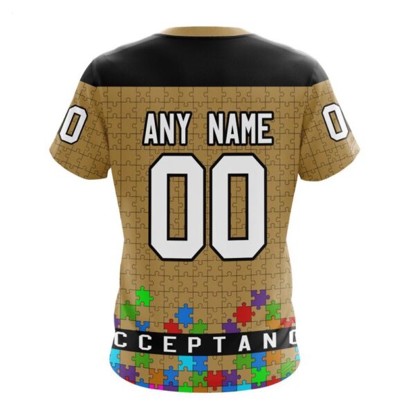 NHL Anaheim Ducks T-Shirt Specialized Unisex Kits Hockey Fights Against Autism T-Shirt