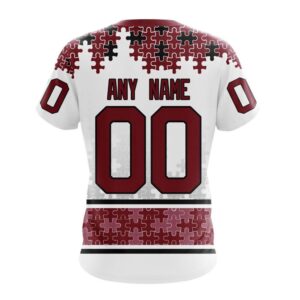 NHL Arizona Coyotes 3D T Shirt Special Autism Awareness Design With Home Jersey Style Hoodie 2