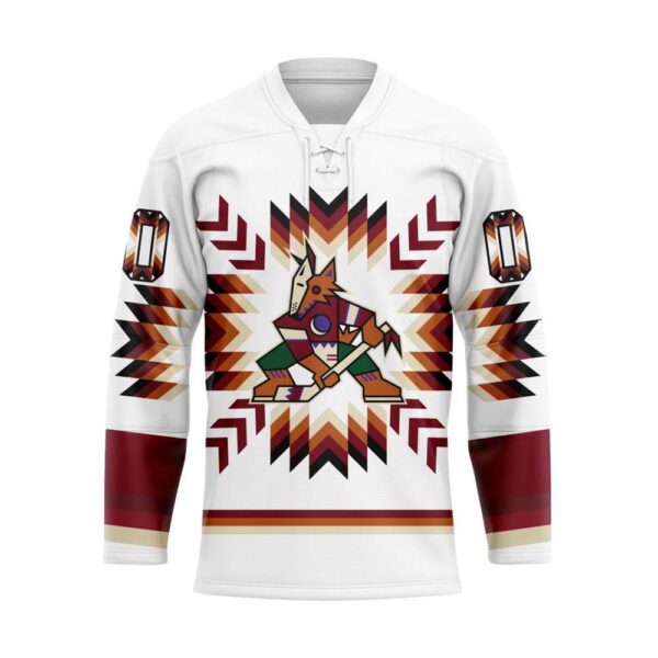 NHL Arizona Coyotes Hockey Jersey Special Design With Native Pattern Custom Jersey