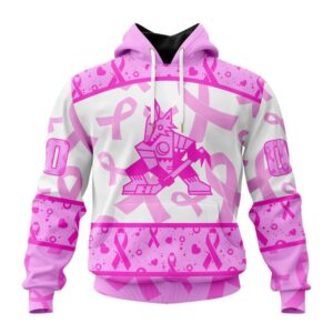 NHL Arizona Coyotes Hoodie Special Pink October Breast Cancer Awareness Month Hoodie 1