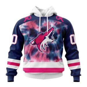 NHL Arizona Coyotes Hoodie Special Pink October Fight Breast Cancer Hoodie 1