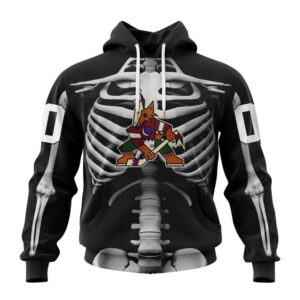 NHL Arizona Coyotes Hoodie Special Skeleton For Halloween Hoodie 1