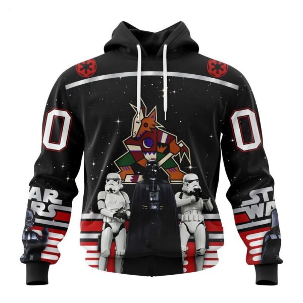 NHL Arizona Coyotes Hoodie Special Star Wars Design May The 4th Be With You Hoodie