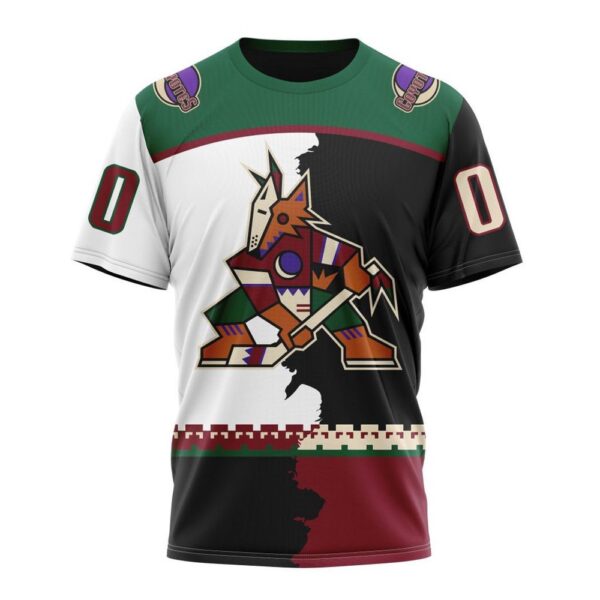 NHL Arizona Coyotes Personalize 2024 Home Mix Away T-Shirt