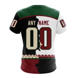 NHL Arizona Coyotes Personalize 2024 Home Mix Away T Shirt 2