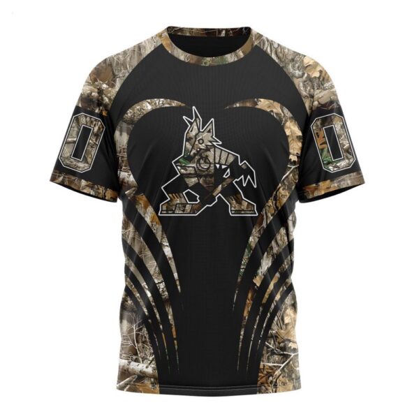 NHL Arizona Coyotes T-Shirt Special Camo Hunting 3D T-Shirt