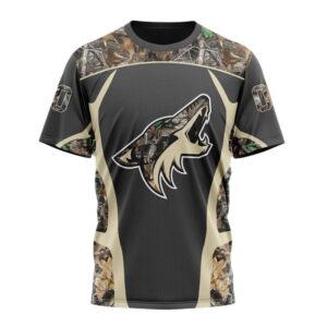 NHL Arizona Coyotes T Shirt Special Camo Hunting Design 3D T Shirt 1