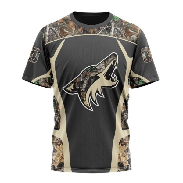 NHL Arizona Coyotes T-Shirt Special Camo Hunting Design 3D T-Shirt