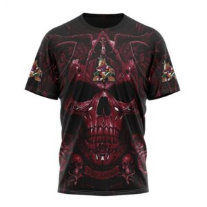 NHL Arizona Coyotes T Shirt Special Design With Skull Art T Shirt 1