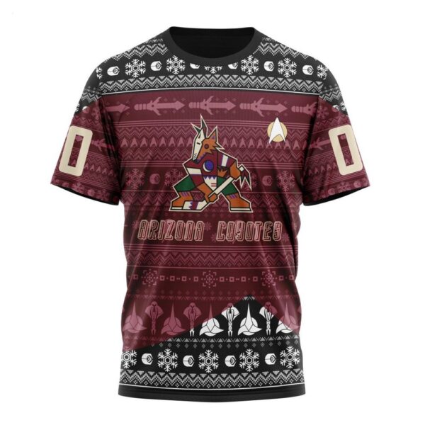 NHL Arizona Coyotes T-Shirt Special Star Trek Design T-Shirt