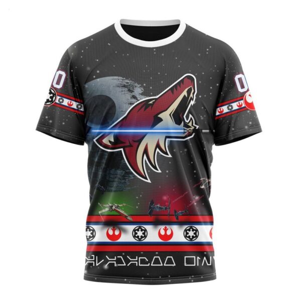 NHL Arizona Coyotes T-Shirt Special Star Wars Design 3D T-Shirt